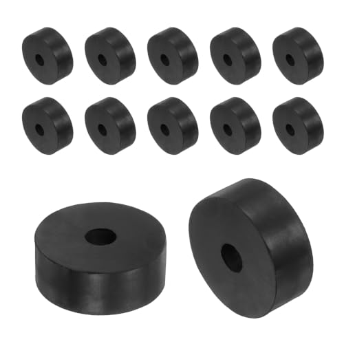 uxcell 12Pcs Rubber Vibration Isolation Washers 40mm OD x 10mm ID x 15mm T - size: 40mm OD x 10mm ID x 15mm Thick