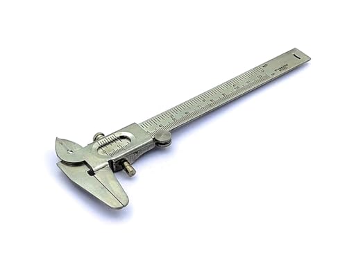 Non Digital Vernier Caliper Metric -Imperial Measuring System Tools for Inside, Outside, Depth & Step Measurements (Stainless Steel Body) - style: (STAINLESS STEEL BODY)