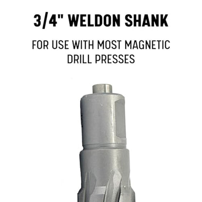 Drill America 1-1/8" X 3" Carbide Tipped Annular Cutter with Pilot, CTC Series - size: 1-1/8", style: 3" Depth of Cut