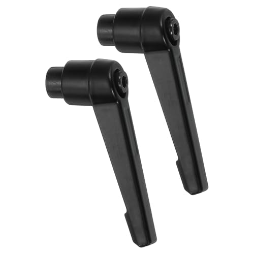 uxcell 2Pcs M5 Adjustable Knobs Handle Female Thread Push Button Ratchet Quick Release Locking Rotating Bolt for Lathe Machinery, Black - size: M5