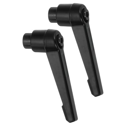 uxcell 2Pcs M5 Adjustable Knobs Handle Female Thread Push Button Ratchet Quick Release Locking Rotating Bolt for Lathe Machinery, Black - size: M5