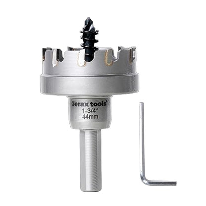 TCT Hole Cutter 1-3/4" Carbide Tipped 5mm Depth SS Iron Steel - size: 45mm | 1-3/4", style: Single Pack