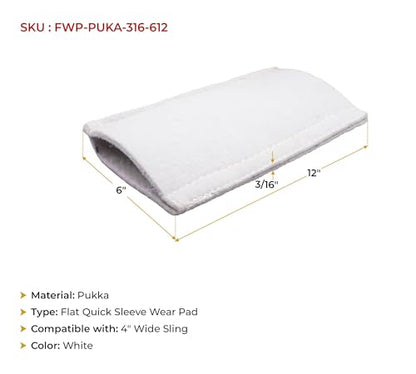 Mytee Products Yellow Polyester Web Sling Wear Pad for Rigging and Lifting Slings Protection - size: 1 - Pack, style: Pukka Sling Sleeve (6" x 12" - 3/16")