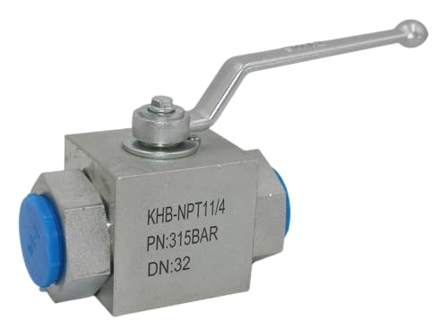 High Pressure Hydraulic Valve KHB 1-1/4'' NPT, Shut-Off 2 Way, Hydraulic Ball Valve 4650 PSI - size: KHB 1-1/4NPT(2 Way)