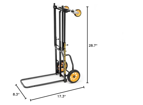 Rock-N-Roller R6RT (Mini) 8-in-1 Folding Multi-Cart/Hand Truck/Dolly/Platform Cart/29" to 42.5" Telescoping Frame/500 lbs. Load Capacity, Black - style: R6RT