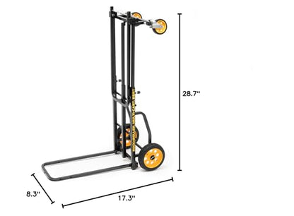 Rock-N-Roller R6RT (Mini) 8-in-1 Folding Multi-Cart/Hand Truck/Dolly/Platform Cart/29" to 42.5" Telescoping Frame/500 lbs. Load Capacity, Black - style: R6RT