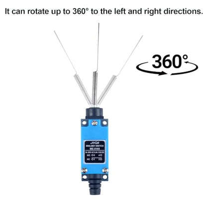 Momentary Limit Switch Travel Switch,omnidirectional Thin Lever Spring Rod,NO and NC self-resetting momentary switches (4pcs) - style: ME-8169