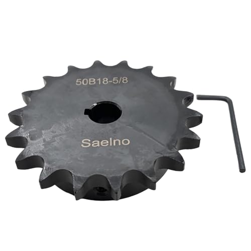 #50 Roller Chain Sprocket Type B 5/8 inch Bore 18 Tooth, Hardened Antirust 1045 Steel Drive Sprockets 50B18-5/8