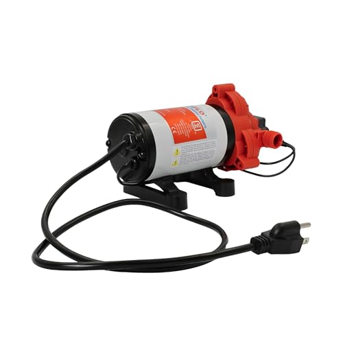 SEAFLO 33 Series 110V/115V AC Fresh Water Pump, 3.3 GPM 45 PSI Self-Priming Pressure Pump with Smart Pressure Switch, Automatic Demand Pump for RV, Caravan Marine Boat Industrial Use, 4-Year Warranty - style: 3.3 GPM | 115V