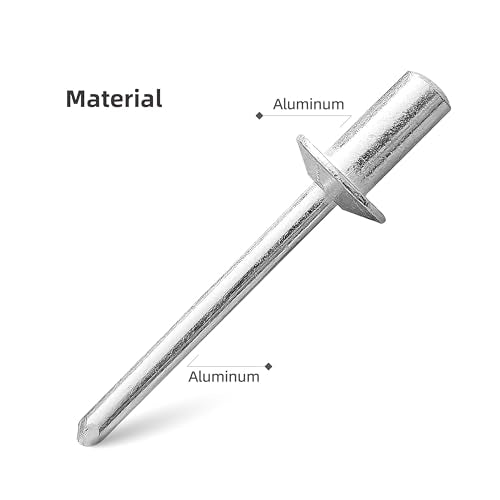 50Pcs Closed End Blind Rivets, 3/16" x5/8" - All Aluminum Dome Head Sealed Pop Rivets (4.8x16mm) - color: All Aluminum, size: 3/16"x5/8"(4.8x16mm)