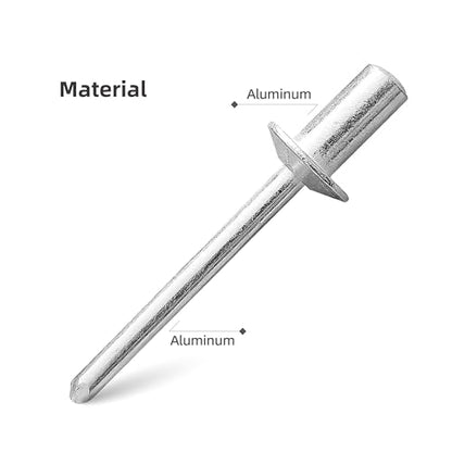 50Pcs Closed End Blind Rivets, 3/16" x5/8" - All Aluminum Dome Head Sealed Pop Rivets (4.8x16mm) - color: All Aluminum, size: 3/16"x5/8"(4.8x16mm)