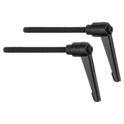 uxcell 2Pcs M6 x 70mm Adjustable Knobs Handle Male Thread Push Button Ratchet Quick Release Locking Rotating Bolt for Lathe Machinery, Black - size: M6 x 70mm