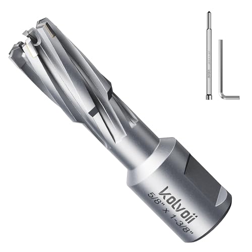 Kolvoii TCT Annular Cutter 5/8" Diameter x 1‑3/8" Depth, Mag Drill Bit