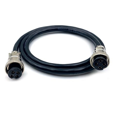 3.28 ft GX20 4 Pin Double Female Cable, GX20 4Pins Female to Female Head Aviation Cordset Electrical Connector Panel Mount Circular Metal Adapter Cordset for Ships 7A 200V 17AWG (1meter) - size: GX20 4Pin