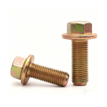 10.9 Grade JIS M12-1.25x30 Hex Flange Bolts - UNF Fine Thread, Full Threaded (4)