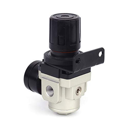 SNS AR3000-N02 Female Thread 1/4 NPT Air Pressure Regulator 0-150 PSI Adjustable,Bracket,Gauge - color: AR, size: 3000-N02