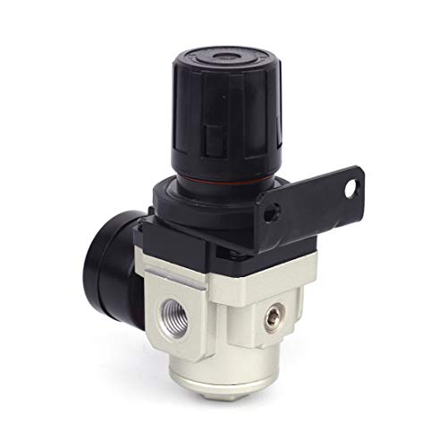 SNS AR3000-N03 Female Thread 3/8 NPT Air Pressure Regulator 0-150 PSI Adjustable,Bracket,Gauge - color: AR, size: 3000-N03