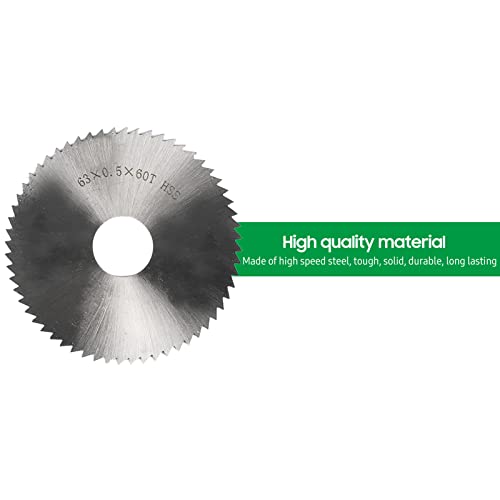 4PCS Saw Blade Set: 2.5in Diameter 63mm Alloy, HSS, Emery & Resin Blades for Metal, Glass, Ceramic, Wood, Plastic
