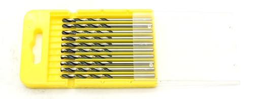 TMAX 10p 1/8" Imperial M35 Cobalt Jobber Twist Drill Bit on Stainless Steel - size: 1/8 inch