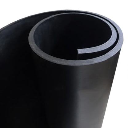 EPDM Rubber Sheet, Black, 60A, 0.500" x 24" x 36" - size: 24 x 36 x 0.5 in.