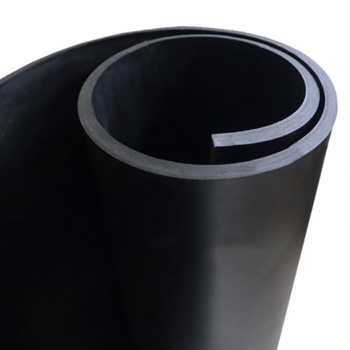 EPDM Rubber Sheet, Black, 60A, 0.500" x 24" x 36" - size: 24 x 36 x 0.5 in.
