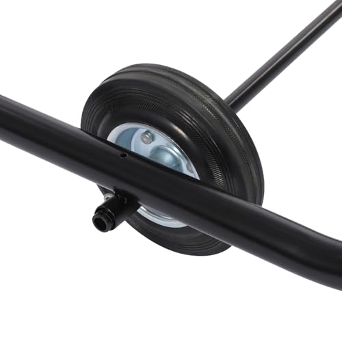 Drum Cradle with Wheels,660lbs Load Drum Dolly,55gal Movable Drum Rack - color: Black
