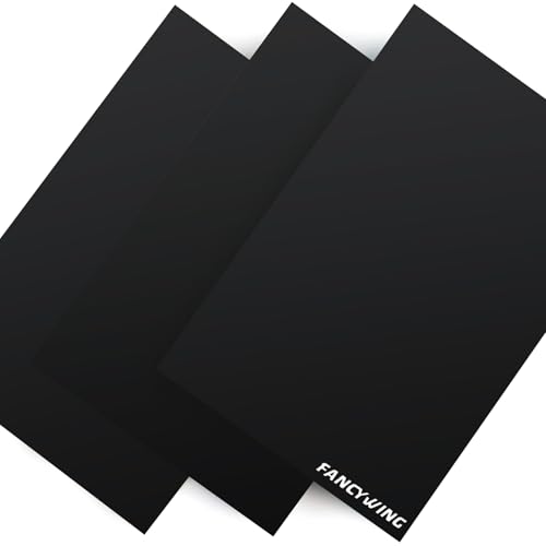 G10 Fiberglass Sheet, 305X305X1.5MM Glass Fiber Composite Laminate Board, Epoxy Resin Panel for DIY Models, RC, 3D Printing, Electrical Insulation 1.5mm Thickness Black - color: Black, size: 305x305x1.5MM