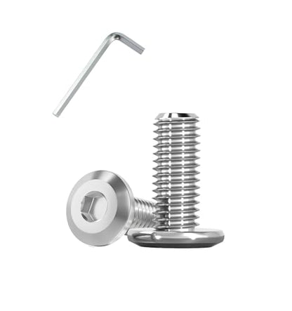Metuja 5/16-18x1 Flat Head Hex Socket Cap Screws Bolts,304 Stainless Steel Fully Threaded Machine Screws with Hex Key (50PCS) Corrosion-Resistant for Furniture/Machinery - size: 5/16-18 x 1"