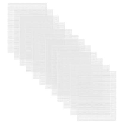 Caydo 12 Pieces 7 Count Plastic Mesh Canvas Sheets, Eye Mesh 10.5x13.5 Inch - color: Clear White - 12pcs