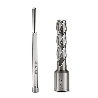 OSCARBIDE 1/2" x 2" HSS Annular Cutter 3/4" Weldon Shank Mag Drill Bit