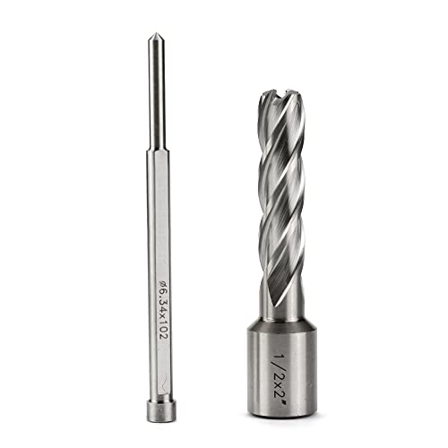 OSCARBIDE 1/2" x 2" HSS Annular Cutter 3/4" Weldon Shank Mag Drill Bit