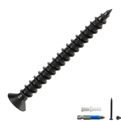 Wood Screws, Flat Head Phillips Self Tapping Screw, #8 x 1-1/2", 70 Pcs - size: #8 x 1-1/2"