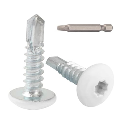 Enclosed Trailer Screws Self Tapping White 100 Pack #10 x 3/4 Inch - color: White, size: #10 x 3/4 Inch