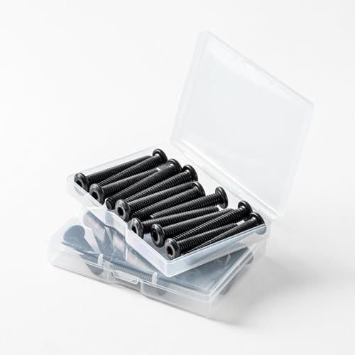 3/8-16 x 1'' (10 Pack) Flat Head Hex Socket Cap Screws Bolts, Black Oxide 304 Stainless Steel 18-8, Hex Drive, Bright Finish, Fully Machine Thread - size: 3/8-16 x 1''