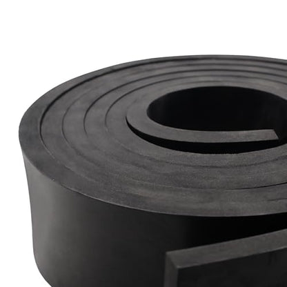 DEVNOL Rubber Strip 1/2(.500)" Thick X 3" Wide X 10'Long Grade 65A for Gasket, Surface Protection, Sealing - size: 1/2" x 3" x 10'