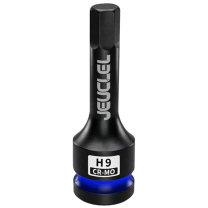 9mm Hex Impact Bit Socket, H9 1/2" Drive Allen Socket, Cr-Mo Steel - size: 1PC | H9 9MM