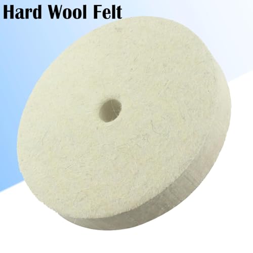 6 Inch Hard Felt Buffing Wheels with 1/2" Arbor Hole - style: 6'' Wool Buffing Wheel