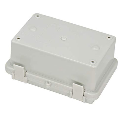 Zulkit 2pcs Junction Box ABS Plastic Dustproof Waterproof IP65 Electrical Boxes Hinged Shell Outdoor Universal Project Enclosure, 5.9 x 3.9 x 2.8 inch - size: 5.9" x 3.9" x 2.8"(2pcs)