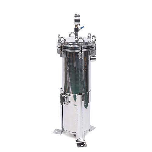 LOYALHEARTDY 150 Psi Bag Filter Housing Stainless Steel Mesh Basket 0.13㎡ Filter Area Heavy Duty Bag Filter Import/Export DN25 Inner Wire Multi-Purpose Filtering Equipment