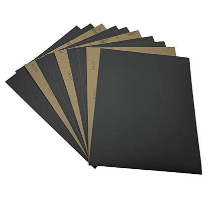 320 Grit Wet Dry Sandpaper, 10PCS 9x11 Inch Silicon Carbide Sanding Sheets - style: Grit 320