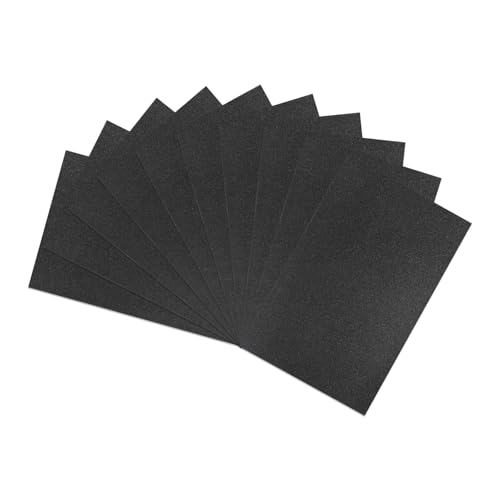 HARFINGTON 10pcs Sandpaper 80 Grit 18 x 12 Inch Silicon Sanding Sheets - size: 80 Grit