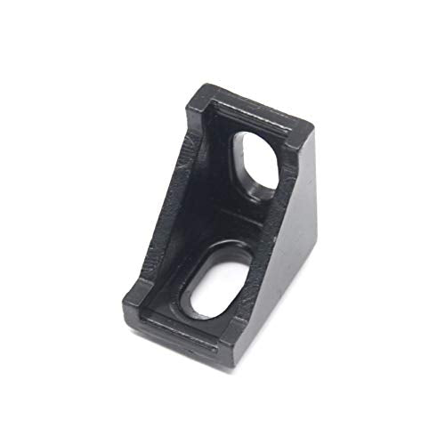 10PCS Extruded Aluminum Profile 2028 Corner Bracket Right Angle with Screws for 6mm Slot Aluminum Extrusion Profile 2020 Series (2028-Black-10 with Screws) - style: 2028-Black-10 with screws