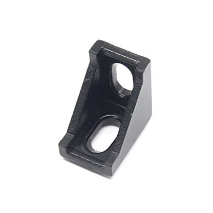 20PCS Extruded Aluminum Profile 2028 Corner Bracket Right Angle with Screws for 6mm Slot Aluminum Extrusion Profile 2020 Series (2028-Black-20 with Screws) - style: 2028-Black-20 with screws