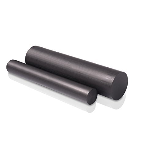 Nylon 6/6 Plastic Round Rod 3" Diameter, 48" Length - Black Color