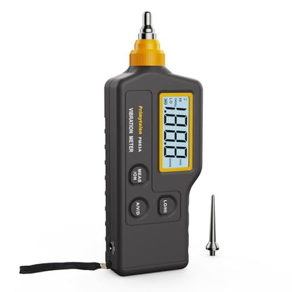 PM63A Vibration Meter Handheld, High-Precision Digital Vibration Tester, 20-Hour Continuous Runtime for Predictive Maintenance & Motor Analysis