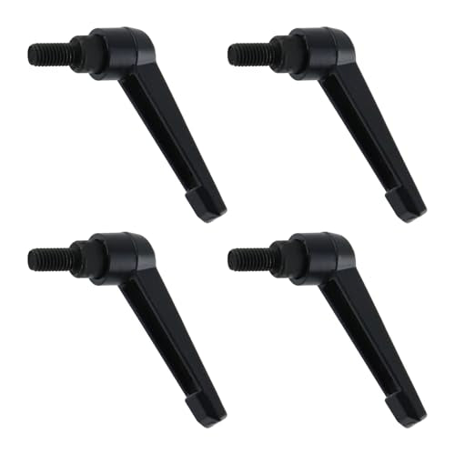 Clamping Lever Handles M8 x 16mm Push Button Ratchet Lever Male Threaded Stud Adjustable Handles Hand Knobs Rotating Screw Handles Bolts with Locking Lever -4pcs - size: M8 x 16mm