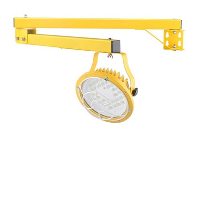 LED Loading Dock Light with 43" Adjustable Swing Arm, 30W/50W Selectable, 5500LM 3CCT (3000K/4000K/5000K), IP65 Waterproof, 360° Rotatable Work Light for Warehouse, Trailer, Garage, 100–277V ETL