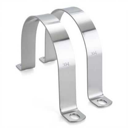 6 PCS 3-1/2 Inch, 304 Stainless Steel Thickened Pipe Clamps, Heavy-Duty Two Hole U-Bracket Conduit Clips for HVAC, Electrical, Plumbing, Secures Rigid Pipe/Tube on Wood/Metal/Concrete (89mm) - size: 3-1/2" (89mm)