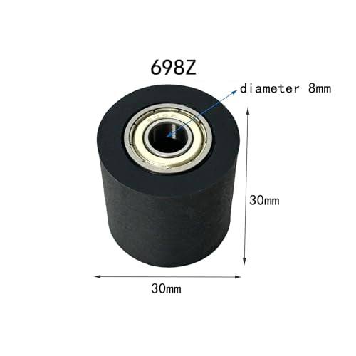 Mechanical Pulley Bearings,Roller Idler Bearing Pulley，Chain Pulley,Tensioner Pulley Guide,Suitable for Street Bikes and Motorcycles(698Z-3pack) - color: 698Z-3pack