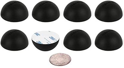 Hudson Hi-Fi 1.25" Platinum Silicone Hemisphere Bumper, Non-Skid Isolation Feet with Adhesive - 20 Duro - 8 Pack - size: 1.25" Hemisphere - 8 Pack
